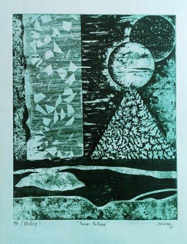 Original Dada Abstract Printmaking by Sanjay Kumar Mochi
