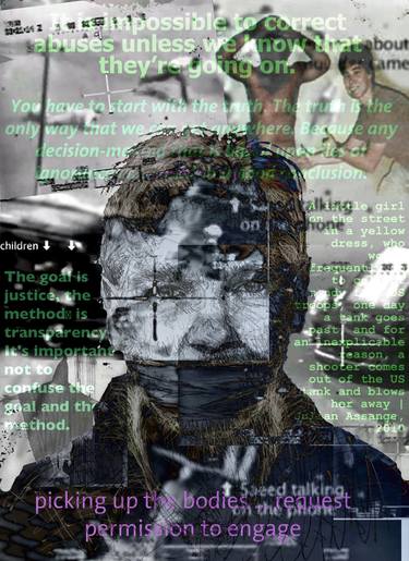 Original Figurative Portrait Mixed Media by Russell Honeyman