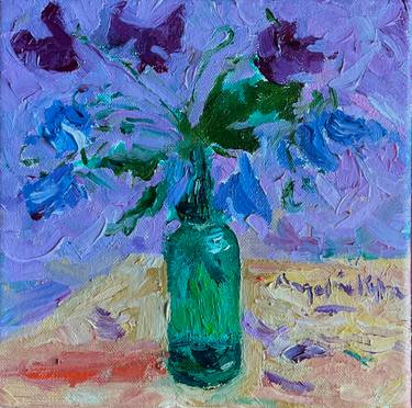 Original Expressionism Floral Painting by Angeline Kyba