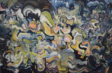 Original Abstract Expressionism Abstract Paintings by Diana Roig