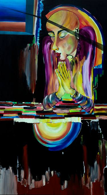 Original Figurative People Painting by Carlos Simpson