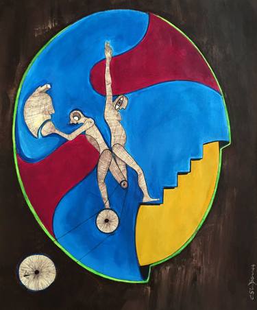 Original Dada Technology Paintings by Carlos Simpson