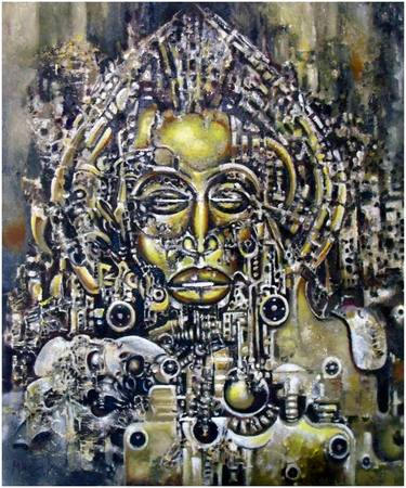 Original Surrealism World Culture Painting by Marcos Porto