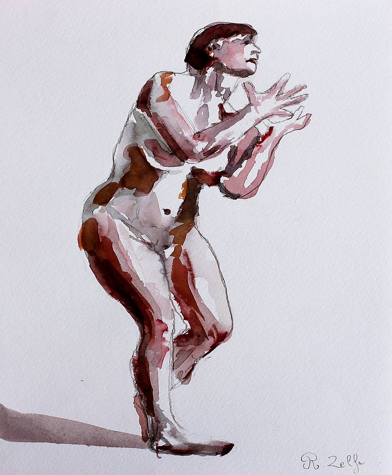 Print of Figurative Nude Paintings by Raphael Zelfa