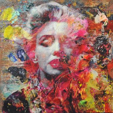 Original Pop Art Pop Culture/Celebrity Mixed Media by Karin Vermeer