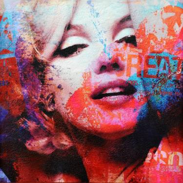 Original Pop Art Pop Culture/Celebrity Mixed Media by Karin Vermeer