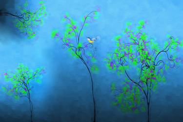 Print of Abstract Expressionism Tree Digital by Steve Ohlsen
