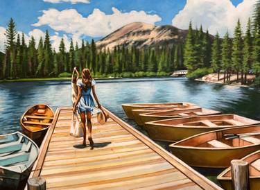 Original Classicism Nature Paintings by Thomas Saliot
