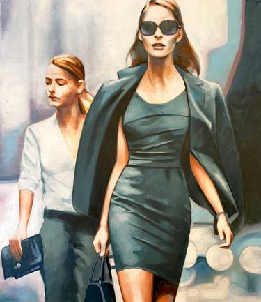 Print of Fine Art Women Paintings by Thomas Saliot