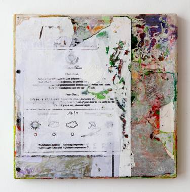 Original Abstract Expressionism Abstract Mixed Media by Peter Vahlefeld