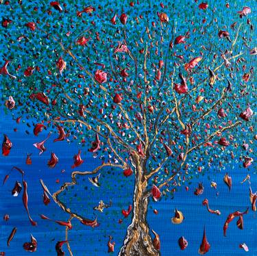Original Abstract Expressionism Nature Painting by Zlata Jaanimägi