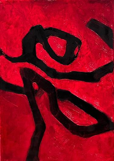 Original Abstract Expressionism Abstract Painting by Ting-An Lin