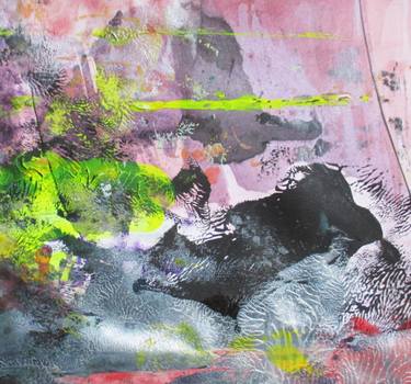 Original Abstract Mixed Media by Catherina Kouninioti