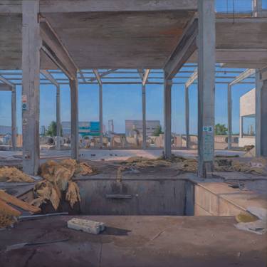 Original Realism Architecture Paintings by Juan Álvarez Cebrián