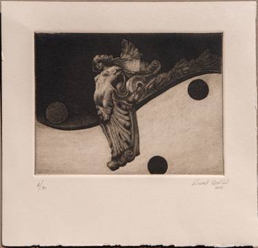 Original Surrealism Classical mythology Printmaking by Juan Álvarez Cebrián