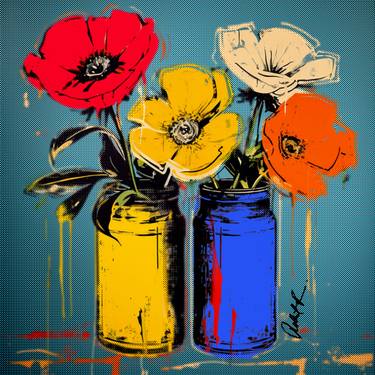 Original Abstract Expressionism Botanic Digital by Robert Erod