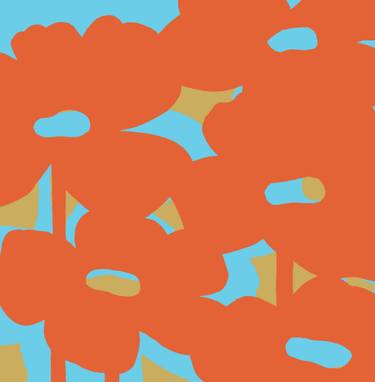 Original Abstract Floral Digital by Robert Erod