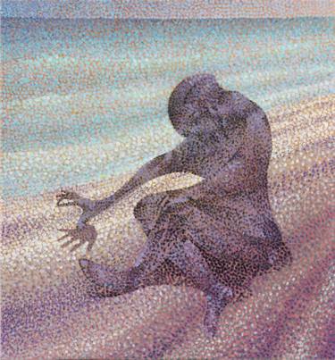 Original Conceptual Beach Paintings by Davide Filippo Ceccarossi
