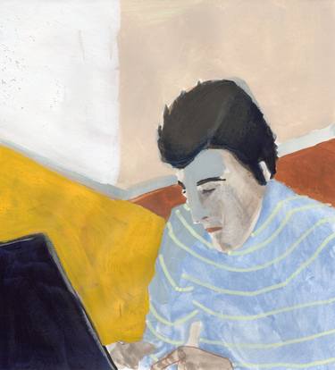 Original Figurative Men Drawings by Astrid Oudheusden