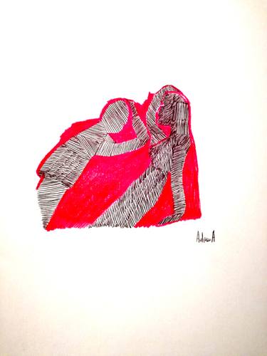 Original Expressionism Love Drawings by Cinzia Cremonesi Adam A