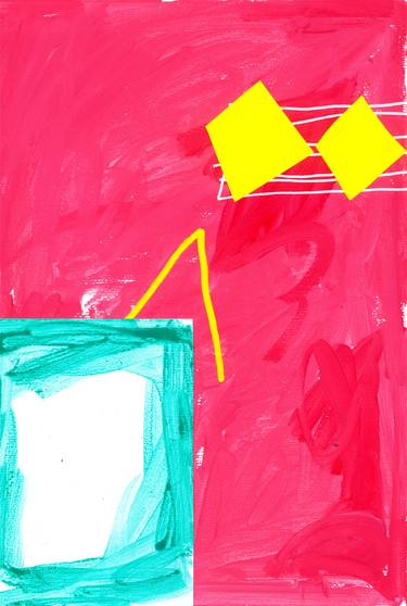 Original Abstract Expressionism Abstract Drawing by Dusan Stosic