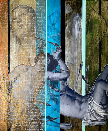 Original Abstract Expressionism Abstract Mixed Media by J Roldan