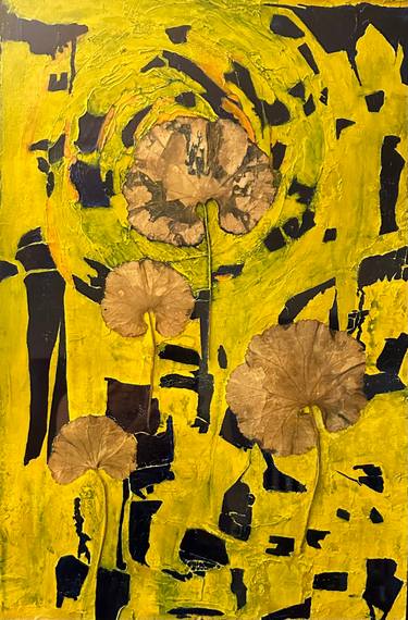 Original Abstract Expressionism Abstract Mixed Media by Sandra Gail Teichmann-Hillesheim
