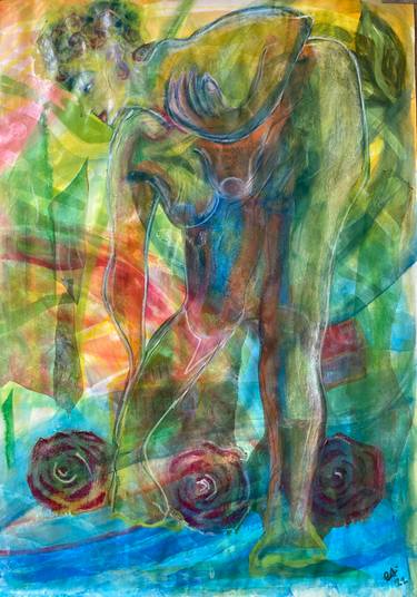 Original Abstract Expressionism Abstract Painting by Glynnis Abraham