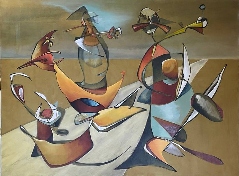 Original Contemporary Abstract Paintings by Julia Pinkham