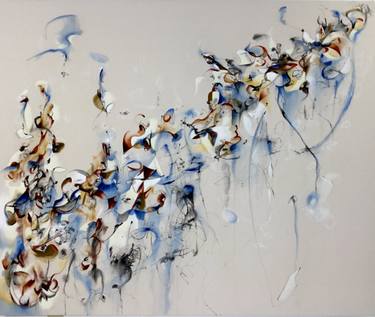Original Abstract Expressionism Abstract Paintings by Julia Pinkham