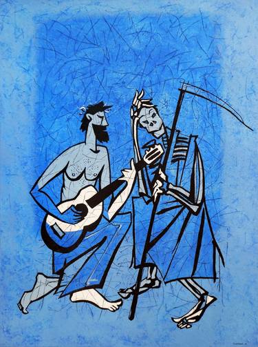 Print of Minimalism Classical mythology Paintings by Evgen Semenyuk