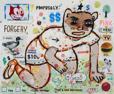 Original Street Art People Collage by Brian Mcdonald