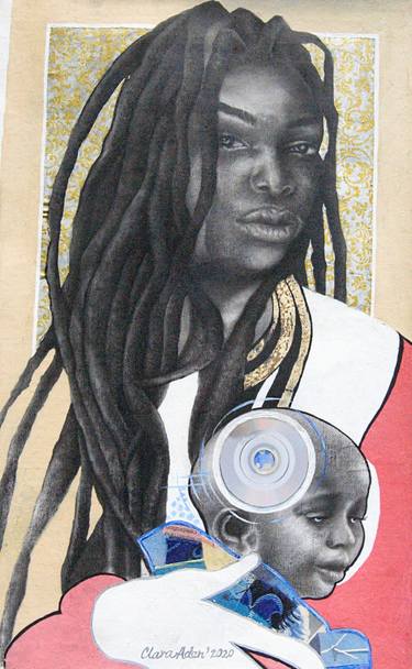 Original Fine Art Women Mixed Media by Clara Aden
