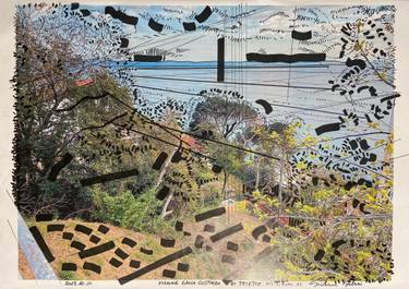 Original Abstract Landscape Mixed Media by Giovanni Gabassi