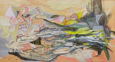 Original Abstract Landscape Paintings by Nana Tchitchoua