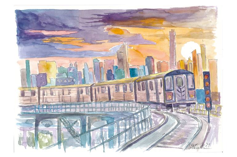 Print of Impressionism Cities Paintings by M Bleichner