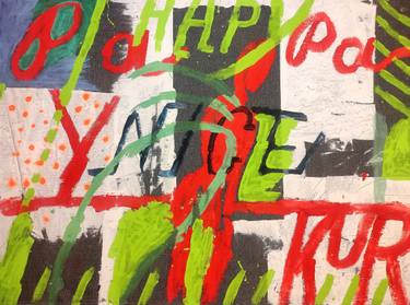 Original Abstract Expressionism Airplane Paintings by Algis Beržiūnas