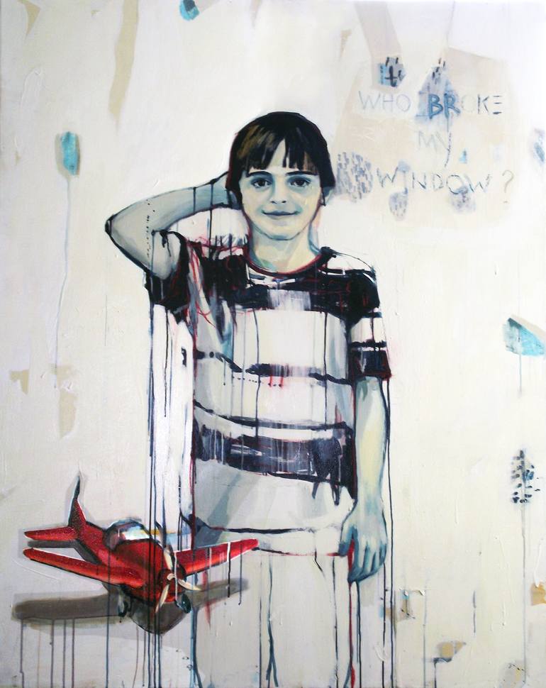Original Figurative Children Paintings by Stefanija Mihajlovic