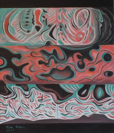 Original Abstract Painting by Rita Klein