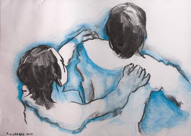 Original Figurative Body Drawing by Alejandro Cisneros
