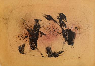 Original Expressionism Abstract Drawings by Frederic Belaubre