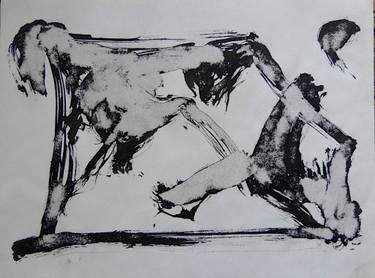Original Figurative Abstract Drawings by Frederic Belaubre
