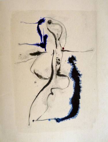 Original Figurative People Drawings by Frederic Belaubre