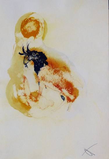 Original Figurative Animal Drawings by Frederic Belaubre