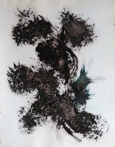 Original Expressionism Abstract Drawings by Frederic Belaubre