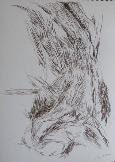 Original Figurative Abstract Drawings by Frederic Belaubre