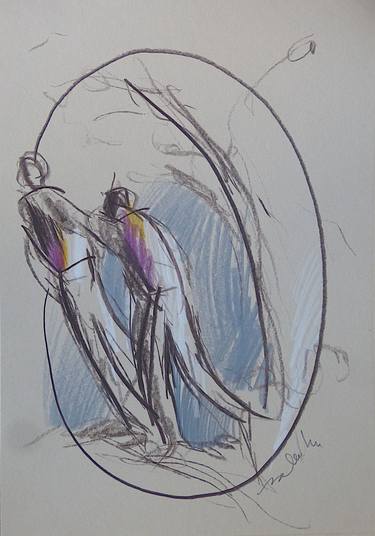Original Figurative Kids Drawings by Frederic Belaubre