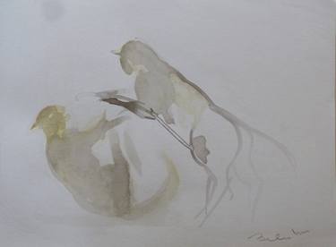Original Figurative Cats Drawings by Frederic Belaubre