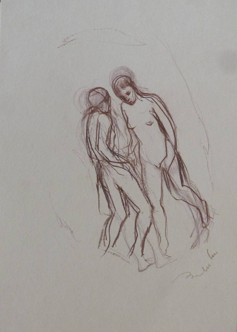 Print of Figurative Love Drawings by Frederic Belaubre