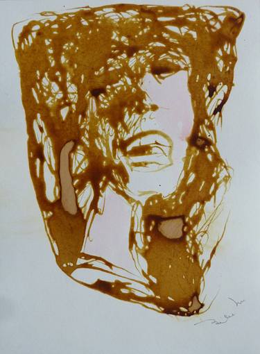 Original Figurative Portrait Drawings by Frederic Belaubre